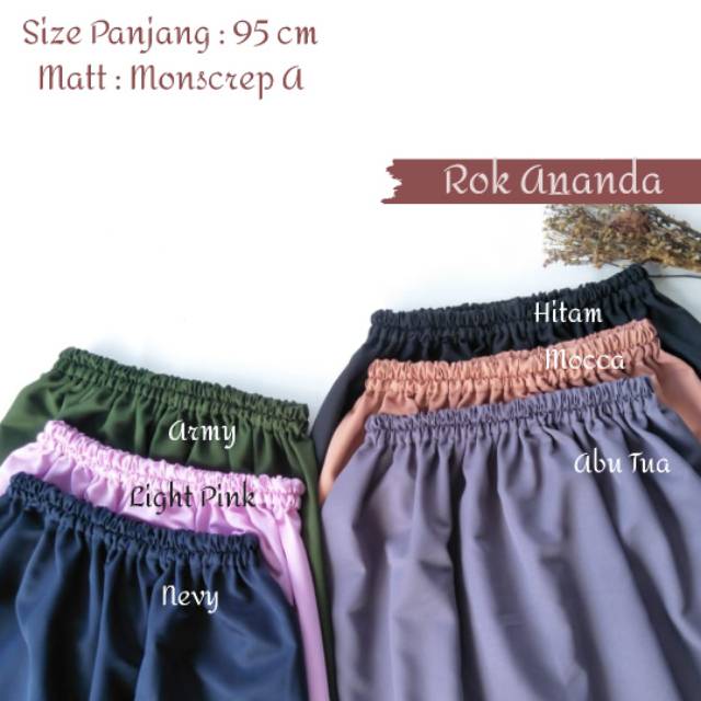 ROK PANJANG DEWASA POLOS MONSCREP