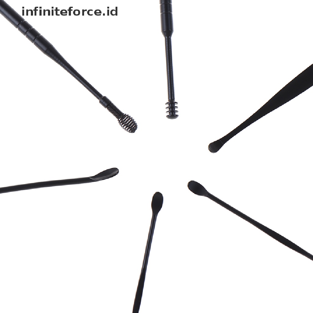 (infiniteforce.id) 6pcs / Set Alat Pembersih Telinga Portable