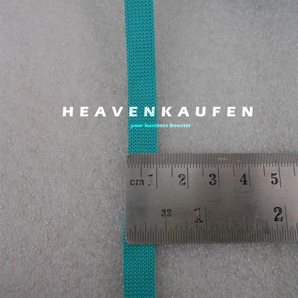 Tali Lebar 1 cm Warna Hijau Tosca Untuk Tali Jaket Hoodie Lanyard Jumper Dll Harga Per Meter