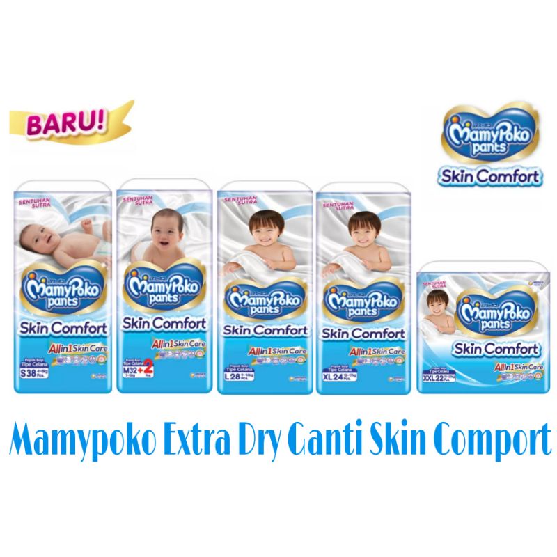 Mamypoko Popok Pants Skin Comfort S38/M32/L28/XL24/XXL22