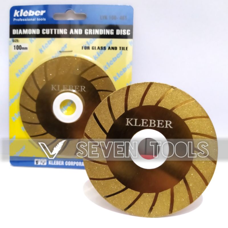 Mata gerinda potong dan poles kaca 4 inch KLEBER mata pisau gerinda poles/potong 4 inch