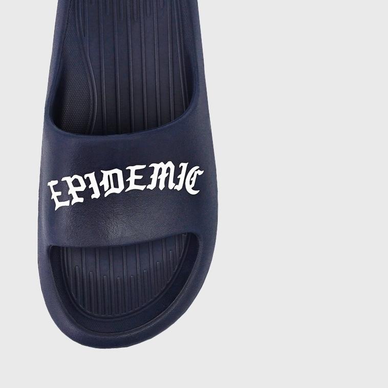 ☁ Epidemic Slide Sandal Navy Goth ▼