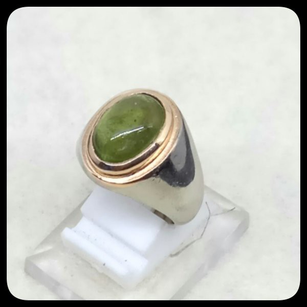 CINCIN BATU AKIK PERMATA NATURAL GREEN SAFIR / SHAPPIRE HIGH QUALITY PREMIUM KANTORAN