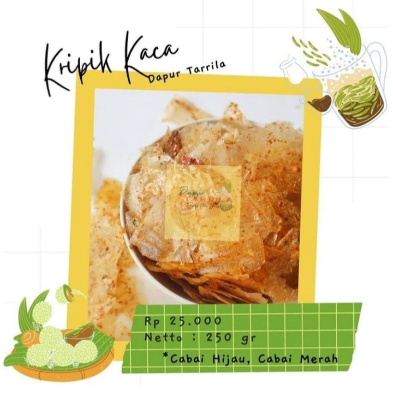 

Keripik Kaca Extra Pedas 100 Gram