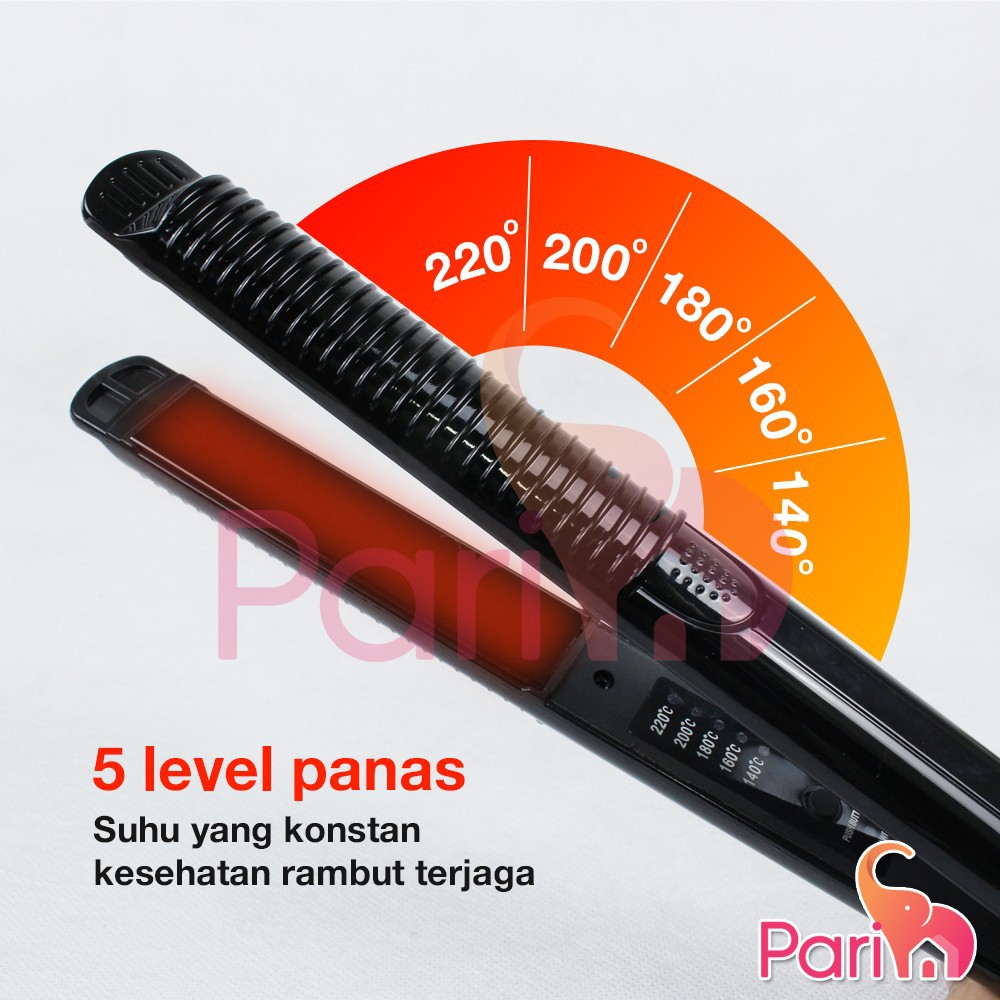 Catokan Rambut 2 in 1 / Alat catok rambut / Alat Pelurus Rambut &amp; Pengeriting Rambut AS1601