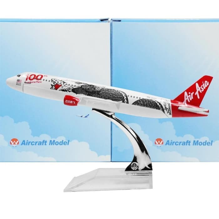 Terlaris MINIATUR DIECAST PESAWAT AIR ASIA AIRLINES PAJANGAN HIASAN PESAWAT Limited!