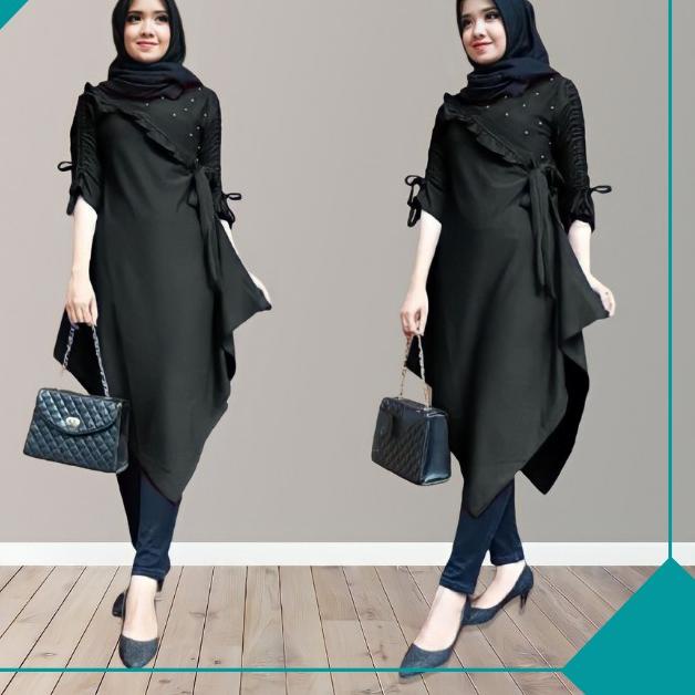 DISKON Oscar Tunik Pakaian Atasan Tunic Wanita Muslimah Fashion Baju Perempuan Muslim Terbaru Kekini