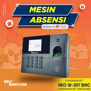 Alat Penghitung Absensi Fingerspot Neo W-201 BNC Mesin Fingerprint Kantor