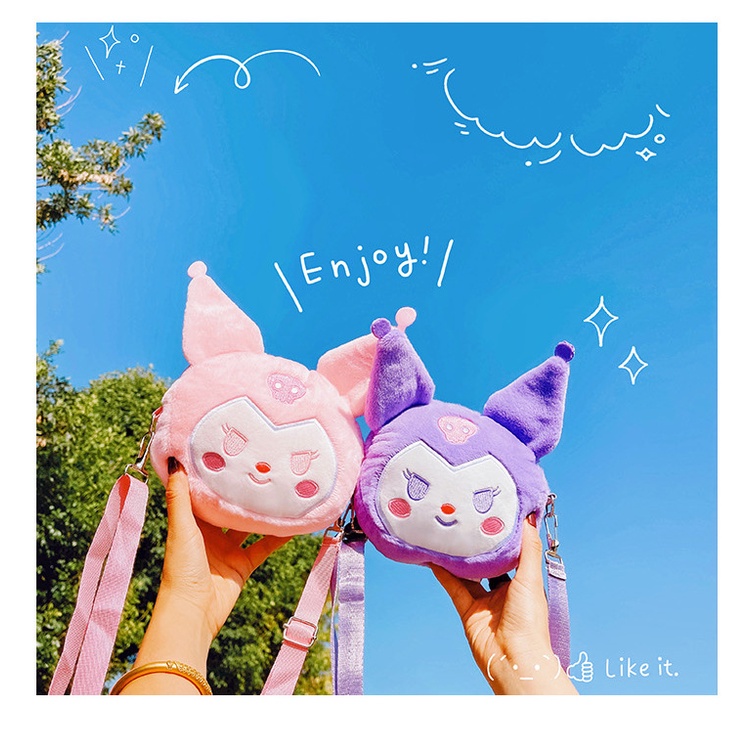 Tas Boneka Kuromi Anak Selempang dan Bahu