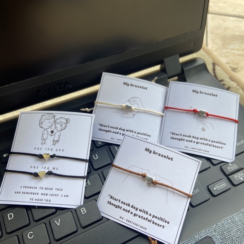 Gelang serut love silver | Gelang serut | Gelang tali serut | Gelang serut manik love