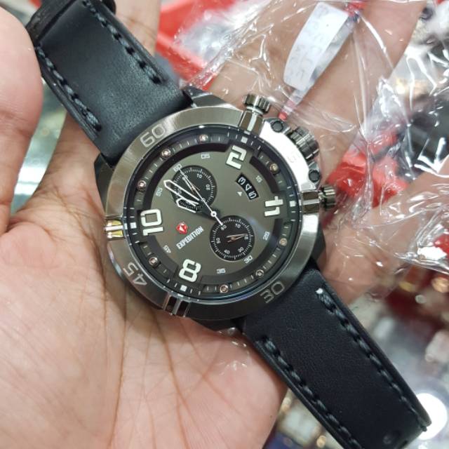 Jam Tangan Pria Expedition 6763 Grey Original