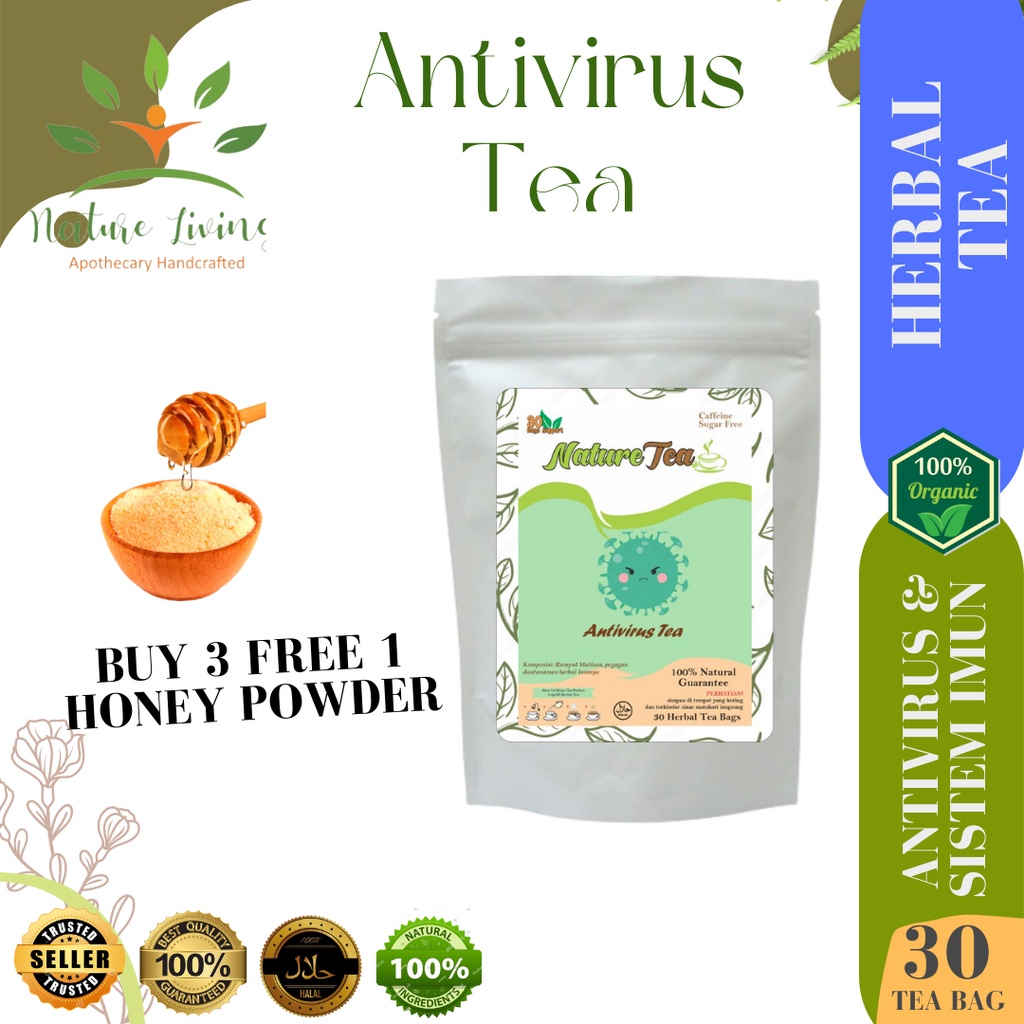 

Premium Teh Celup Antiviral Herbal Tea isi 30 tea bag (kantong teh) - Nature Tea by Nature Living