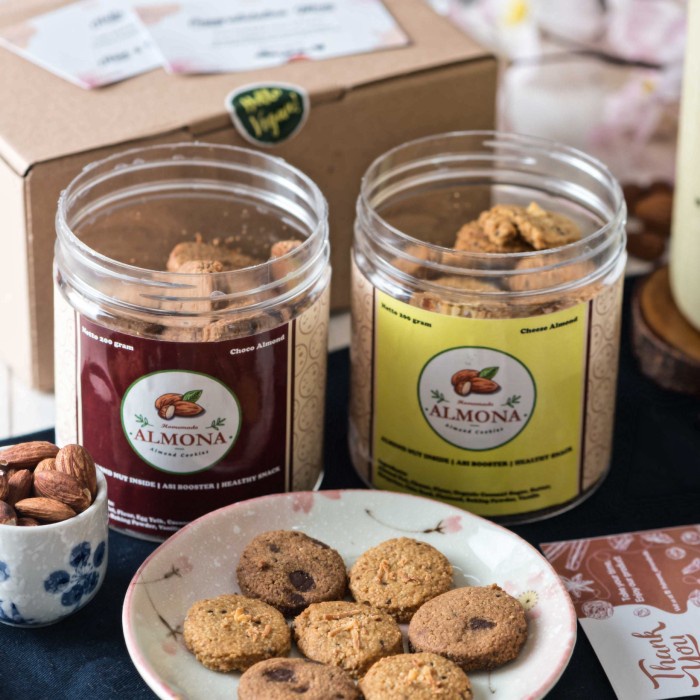 

Christmas - Hampers Spesial Natal Tahun Baru Isi 2 Cookies Full Almond Tanpa Gula