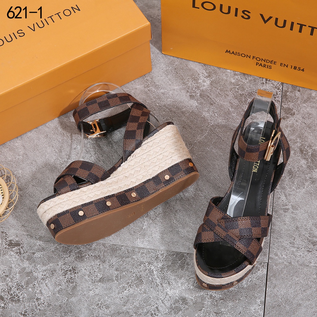 LV Louis Vuitton Wedges #621-1