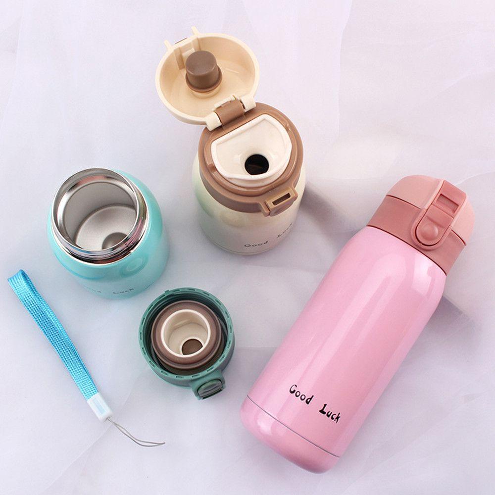 Top 360ml Cangkir Mini insulated Mug Kopi Kartun Stainless Steel