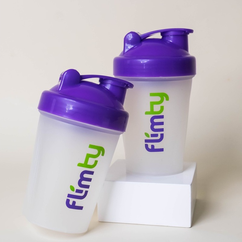 Botol Minum Shaker Flimty Flimeal - Kapasitas 400 mL ORIGINAL