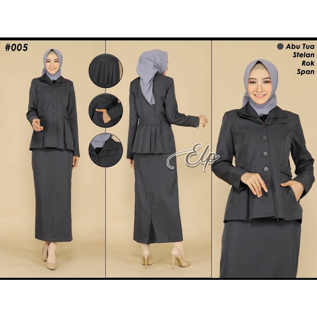 Blazer baju kantor seragam dinas Pemda seragam guru abu baju dinas