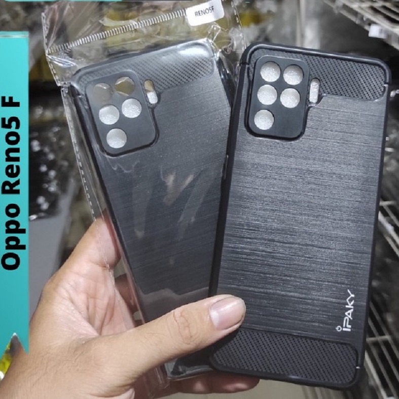 Silikon / Case Slim Black Carbon Semi Hard Case Oppo Reno 5 5F Reno5 F