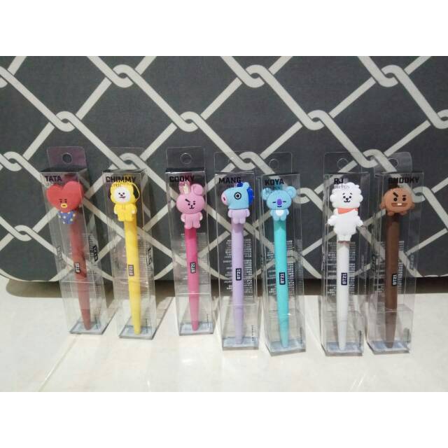 Official BT21 Gel Pen Pulpen Mang Koya