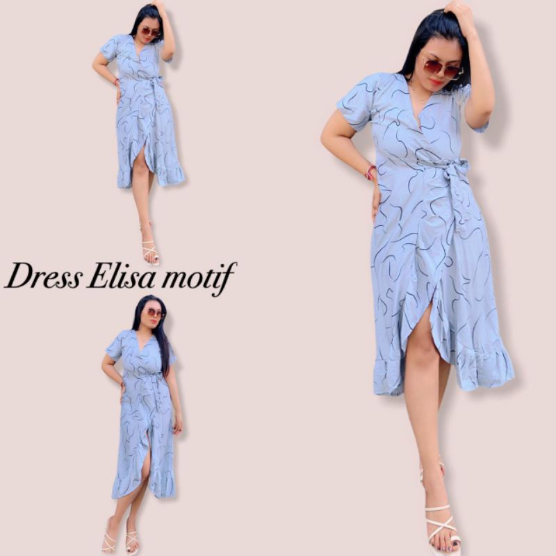 Dress Elisa Motif/best seller