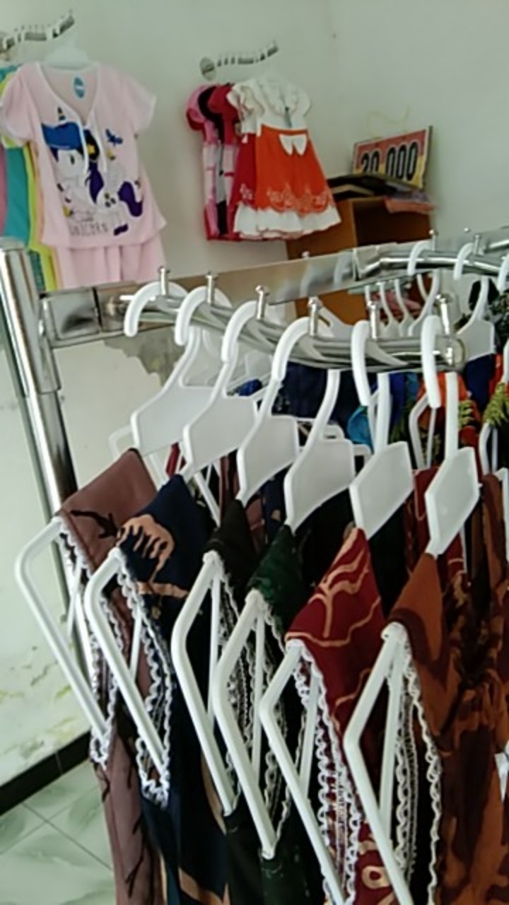 Hanger Baju Suling Kotak Belalai 6titik