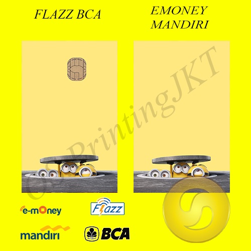 CUSTOM KARTU FLAZZ BCA GENERASI 2 ATAU EMONEY/SALDO 0 -MINIBABANANA EDITION