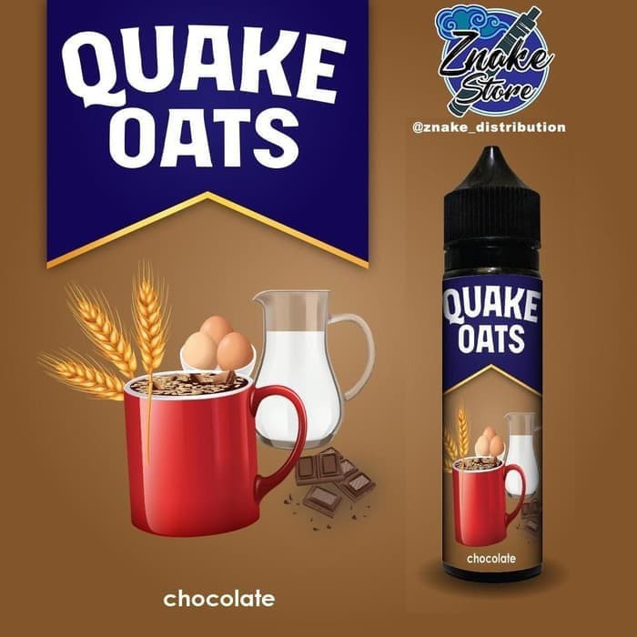 Quake Oats Series 60ML 3&amp;6MG by Znake berpita cukai