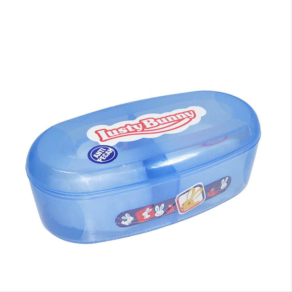 Promo !! Lusty Bunny Powder Case With Puff TB-1528 - Tempat Bedak