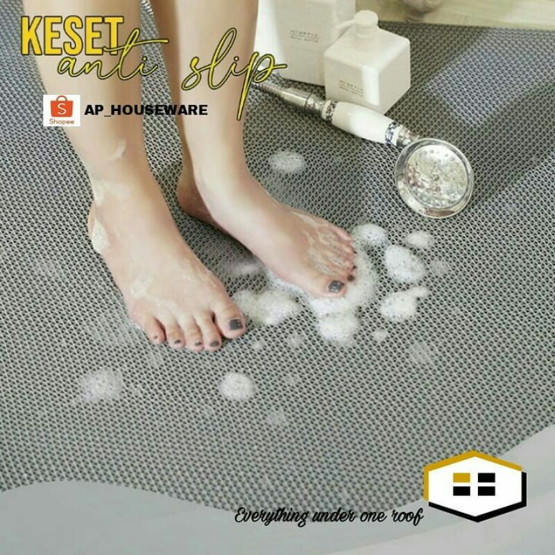 KESET KAMAR MANDI ANTI SELIP METERAN || KESET JARING || STYPE MAT