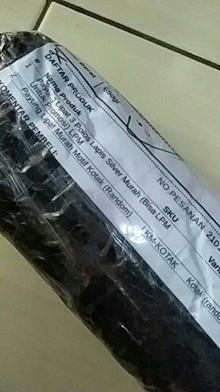 Payung Lipat Murah Motif Kotak (random)