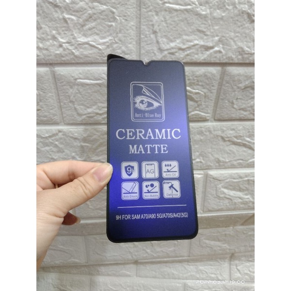CERAMIC MATTE ANTI BLUE SAMSUNG A03S CERAMIC BLUE RAY SAMSUNG A03S CERAMIC BLUE MATTE SAMSUNG A03S A