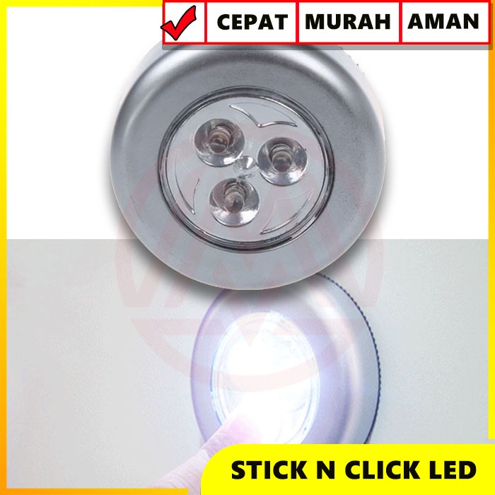 Jual Lampu Led Tempel Plafon Mobil Baterai Stick N Click Stick Touch Emergency Shopee Indonesia