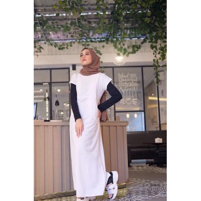 INNER DRESS KENITS RAJUT KEKINIAN YANG LAGI HITS/MANSET GAMIS LENGAN PENDEK INNER DRES LENGAN PENDEK  SEPAN/GROSIS BISA COD