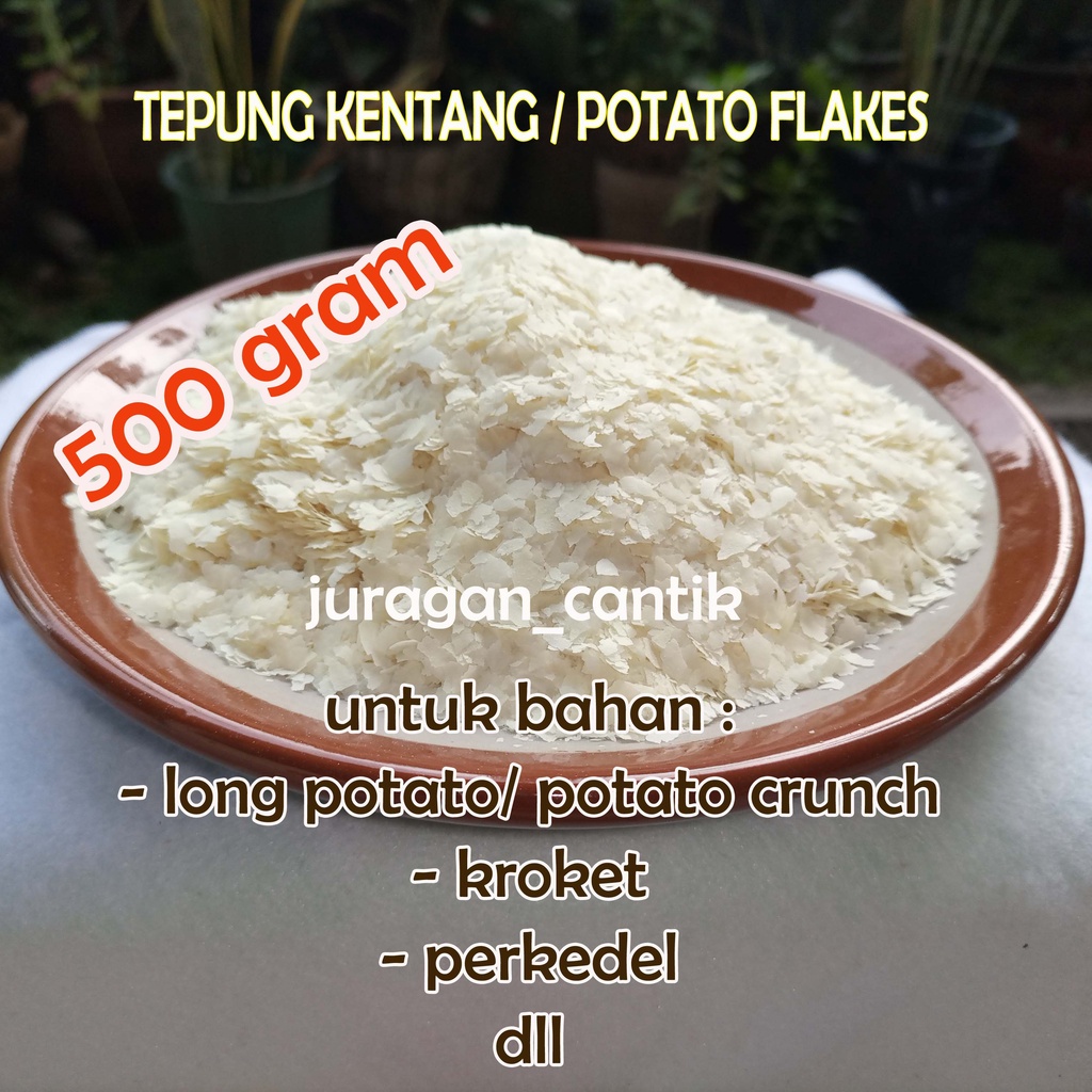 

Tepung Kentang Potato Flakes KASAR Iscon Balaji India 500 gram Impor Halal MUI Berkualitas Bahan Long Potato Mashed Potato Perkedel dll