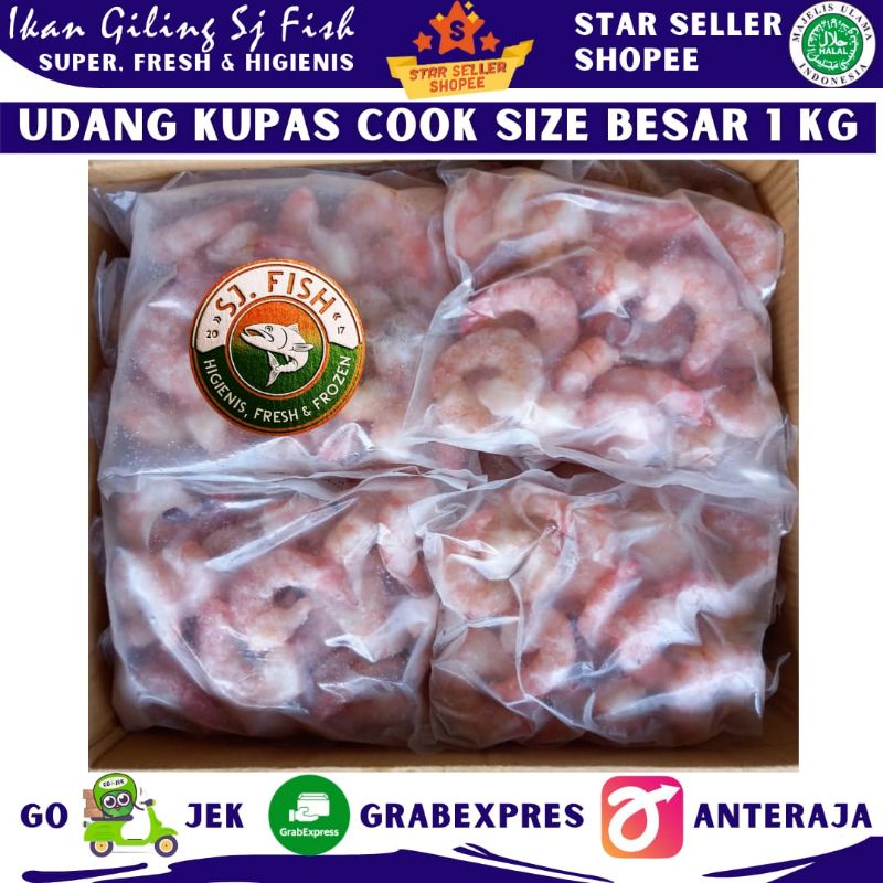 

UDANG KUPAS 1 KG SIZE BESAR
