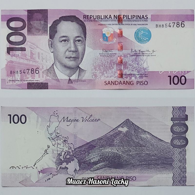 Koleksi Peso Pilipina Pecahan 100 50 Dan 20 Original
