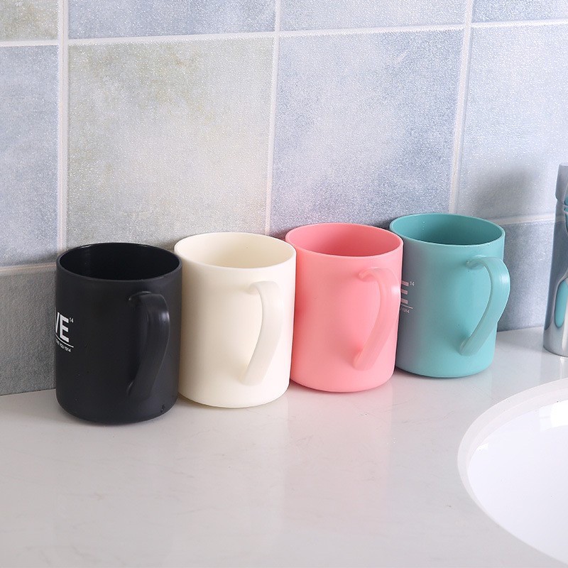 GELAS CANTIK LOVE - GELAS COUPLE BLACK PINK MUG PLASTIK