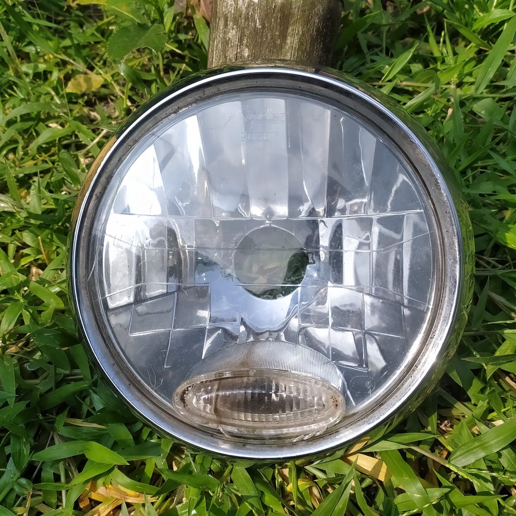 Refkektor Headlamp Lampu Depan Yamaha RX King Bulat Vixion Lama Original Copotan Motor