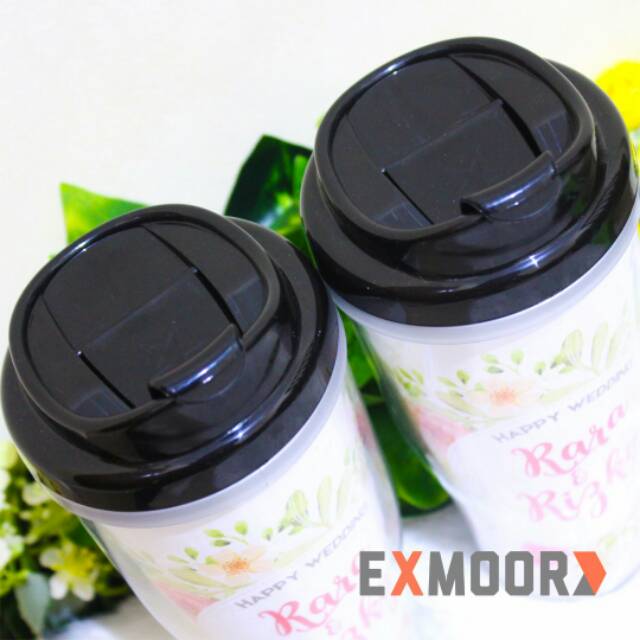 Tumbler Couple Floral Kado Pernikahan