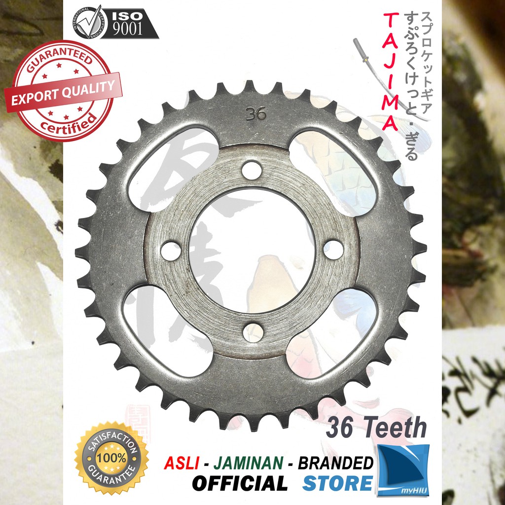 Gigi Tarik 428-36T HONDA C70, C700, C800 Gir Belakang - Rear Sprocket Gear TAJIMA