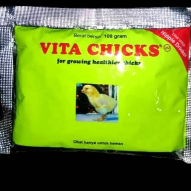 vitachicks 100 gr vitamin ayam burung anak dewasa vita chick