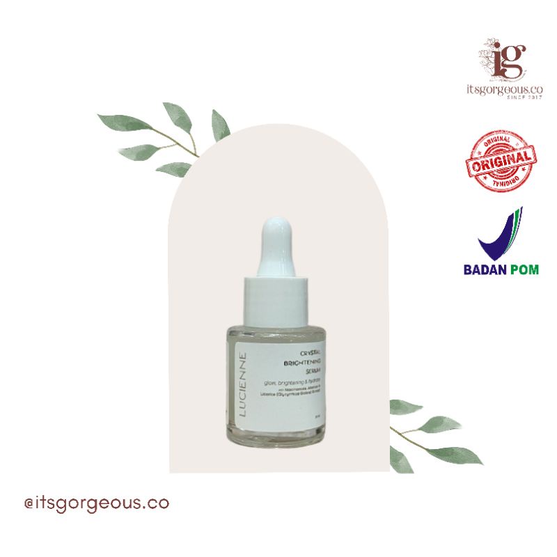 CRYSTAL BRIGHTENING SERUM BY LUCIENNE SERUM PENCERAH WAJAH LUCIENNE