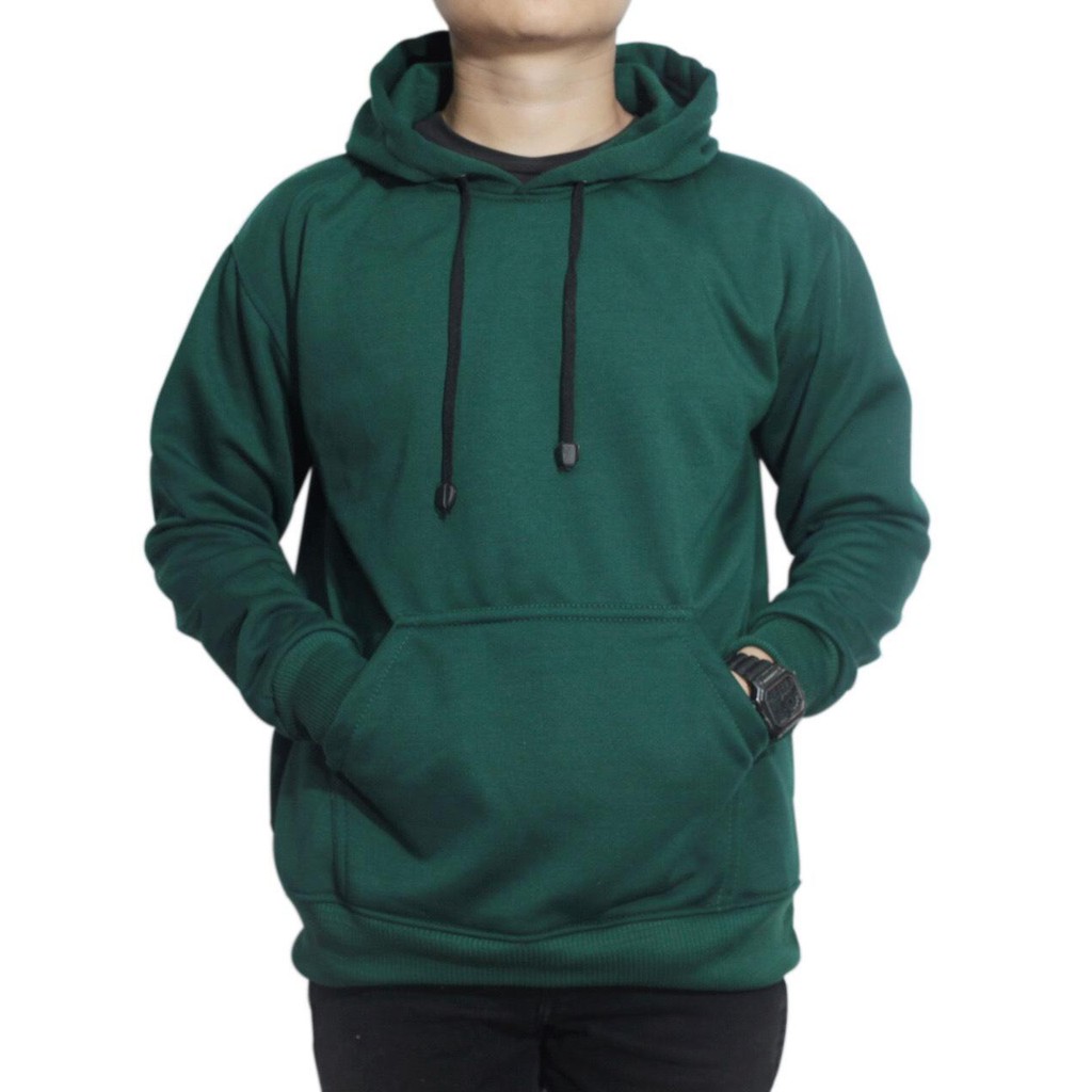 PREMIUM Jaket Sweater Hoodie Polos Unisex Pria dan wanita Ukuran M sampai XXL Bahan Premium Tebal