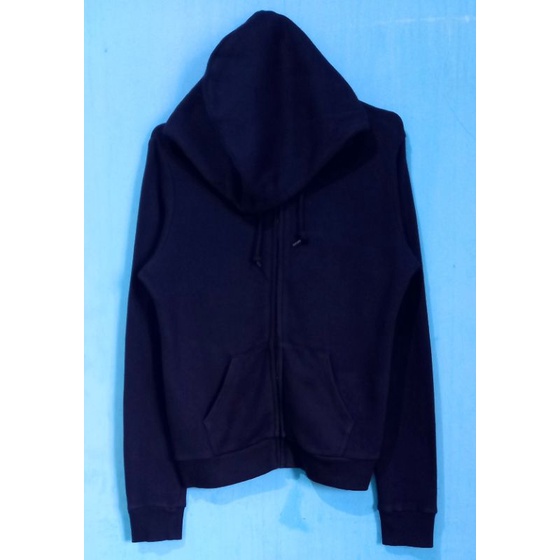 jaket hoodie uniqlo zipper bekas/ second brand original