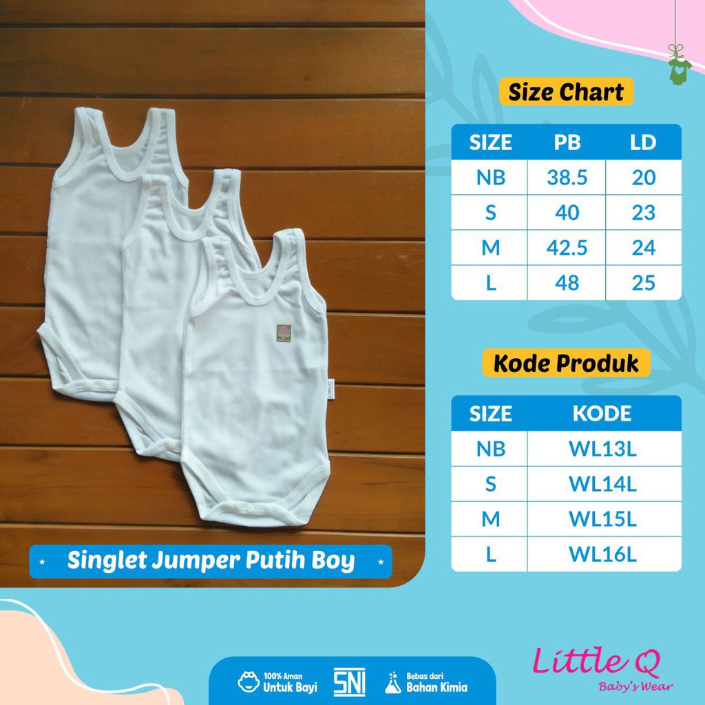 Little Q Singlet Jumper Bayi SNI - Singlet LittleQ