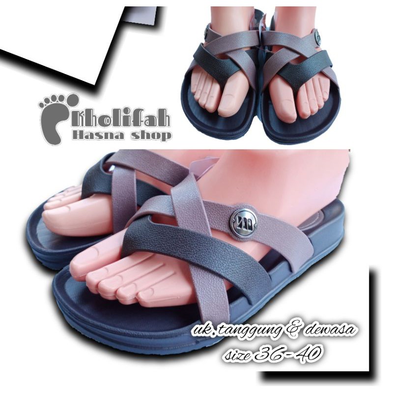 Sandal Perempuan Tali Silang Yumeida LD 9098 L (6c)