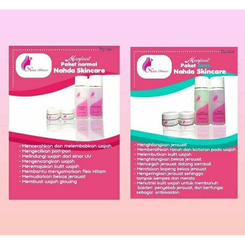 Nahda Skincare / perawatan wajah sehat aman halal dan ber_ BPOM