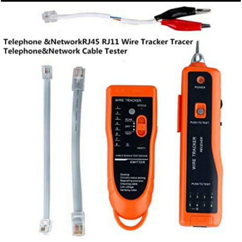 WIRE TRACKER XQ-350 / LAN TESTER / KABEL TESTER NETWORK / RJ45 TESTER