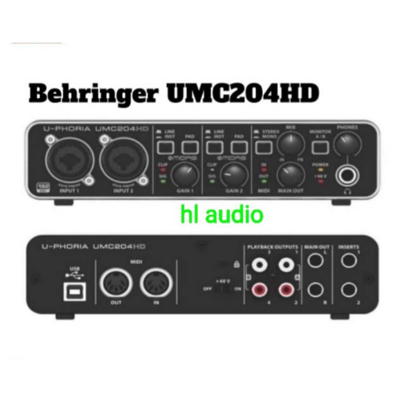 BEHRINGER UMC 204HD ORIGINAL/SOUNDARD BEHRINGER UMC 204HD