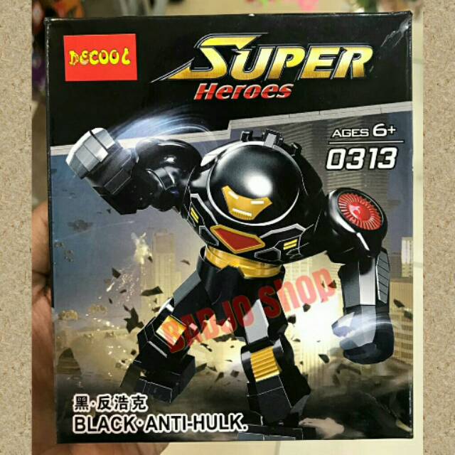 Figure LEGO BLACK IRON MAN ANTI HULK